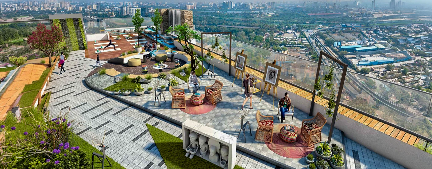 Runwal The Central Park Pimpri Chinchwad Rooftop Amenities Image